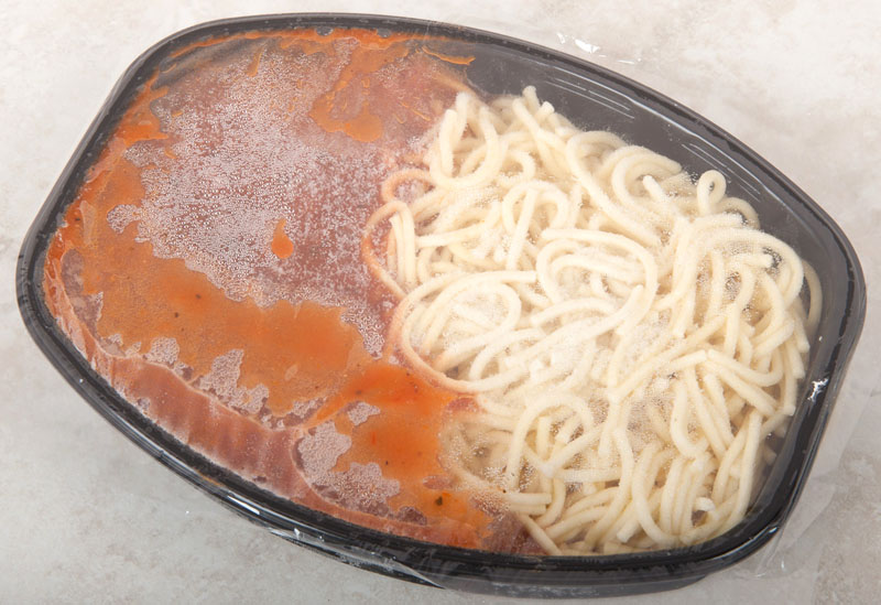 Precooked Frozen Spaghetti with Meat Sauce Italian Mediterranean