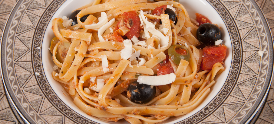 Pasta With Sardine Sauce -Italian Mediterranean Diet