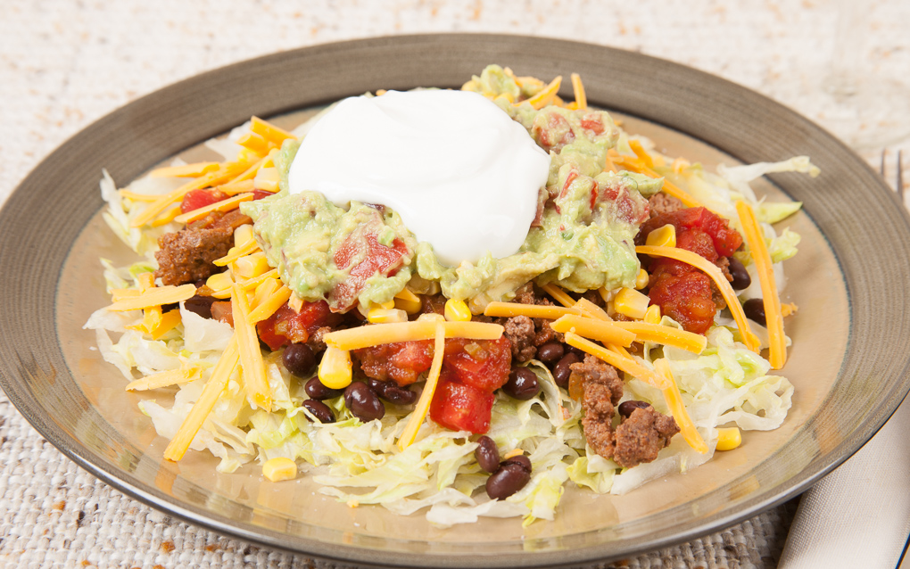 Easy 535 Calorie Taco Salad Italian Mediterranean Diet