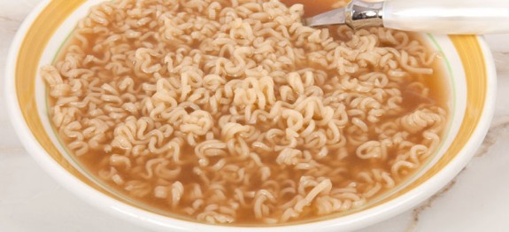 Bowl of Ramon Noodle Soup