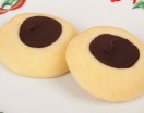 Chocolate Filled Thumbprint Cookies