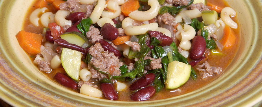 Homemade Meat Minestrone Soup