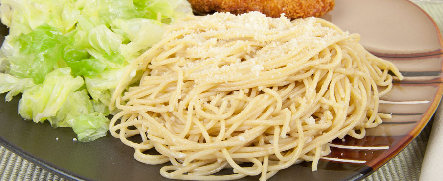 Pasta with Olive Oil and Garlic Recipe - How To Dust Pasta With Olive Oil For Restaurant Taste