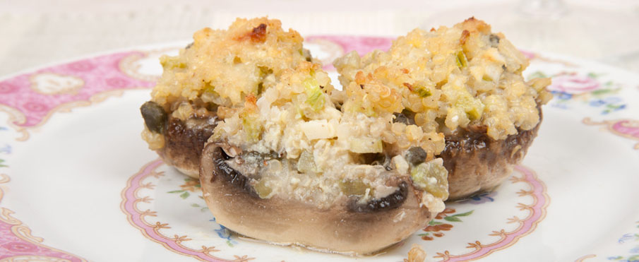 Quinoa Stuffed Mushrooms Recipe