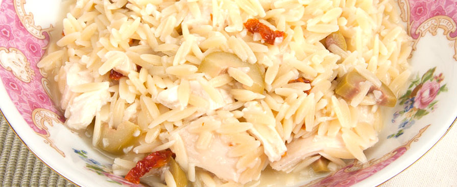 Orzo with Sun Dried Tomatoes Recipe