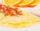 Homemade Cheese Omelet with Salsa