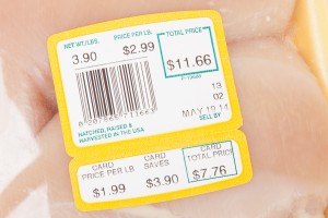 Boneless Chicken Breast Sale Price Label