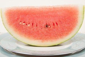 Slice of Seedless Watermelon