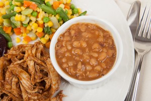 Baked Beans and Mixed Vegetables
