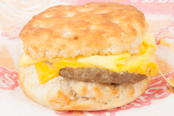 Fast Food Sausage Egg Biscuit