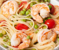 Pasta with Shrimp and Peas