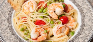 Pasta with Shrimp and Peas