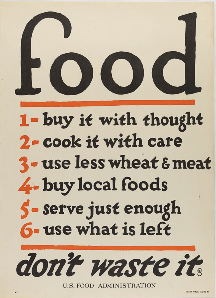 United States World War II Food Poster