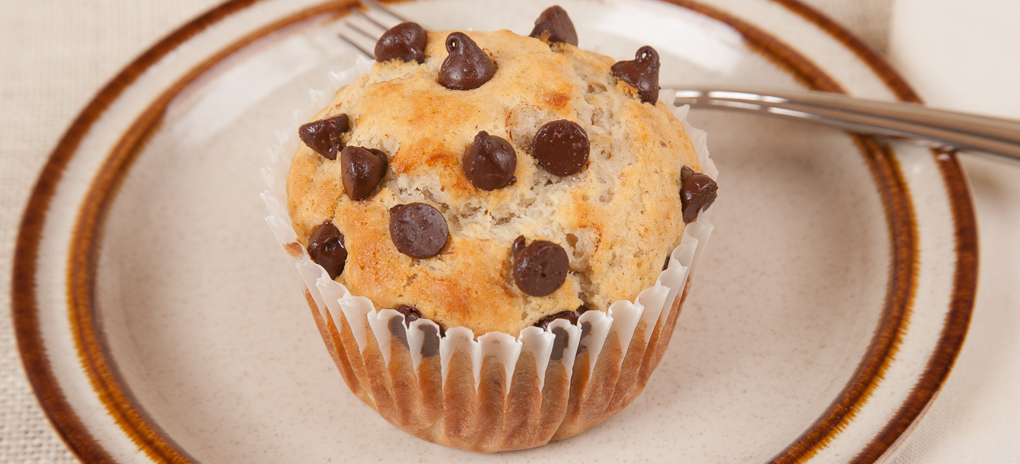 Easy Banana Nut Chocolate Chip Muffins -