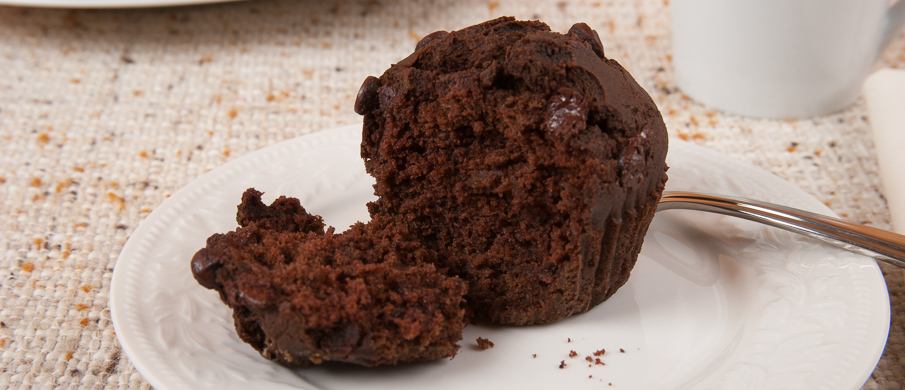 Easy Double Chocolate Muffins -