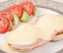 Pseudo Eggs Benedict With Cheese Sauce