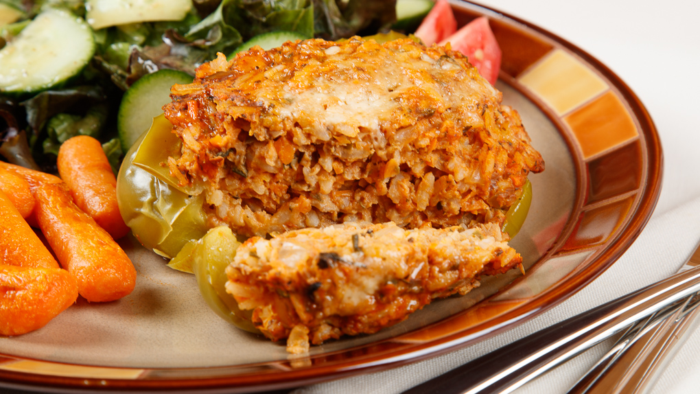 Vegetarian Stuffed Bell Peppers -